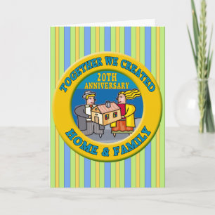 20th Wedding Anniversary Card
