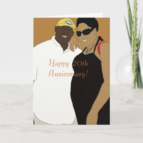 20th wedding anniversary card