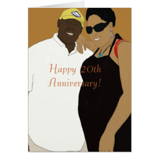 20th wedding anniversary card