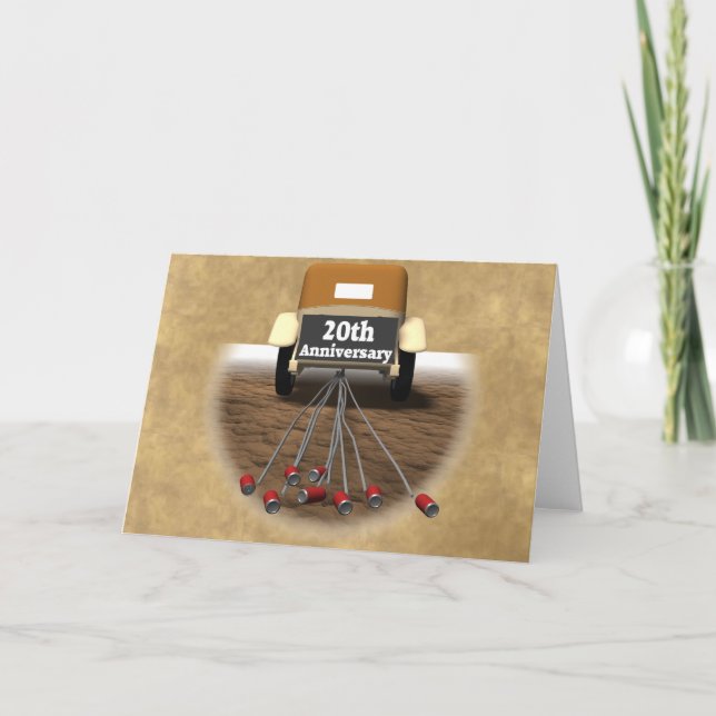 20th Wedding Anniversary Card (Front)