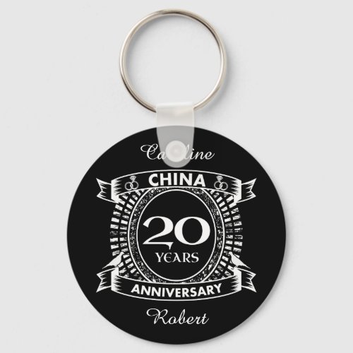 20TH wedding anniversary china Keychain