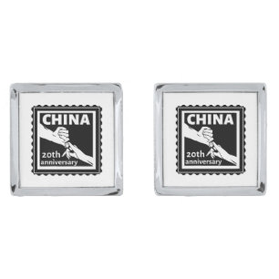 20th wedding anniversary China traditional Cufflinks