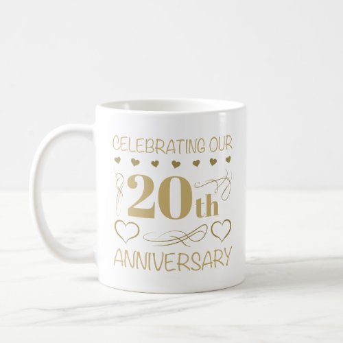 20th Wedding Anniversary Coffee Mug