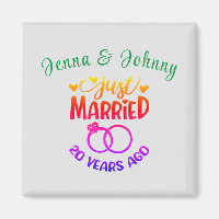 20th Wedding Anniversary Custom Names