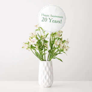20th Wedding Anniversary Emerald Green Wedding Balloon