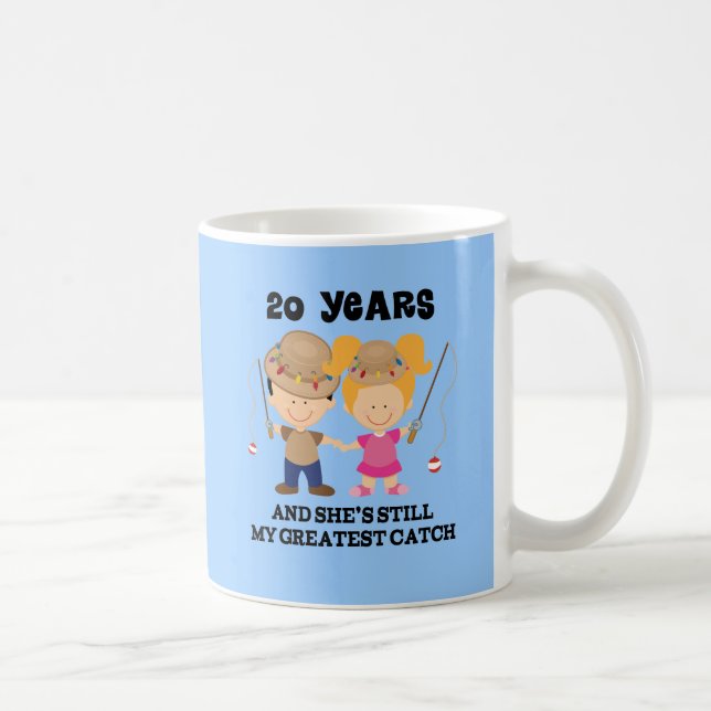 20th Wedding Anniversary Gift For Him Coffee Mug (Right)