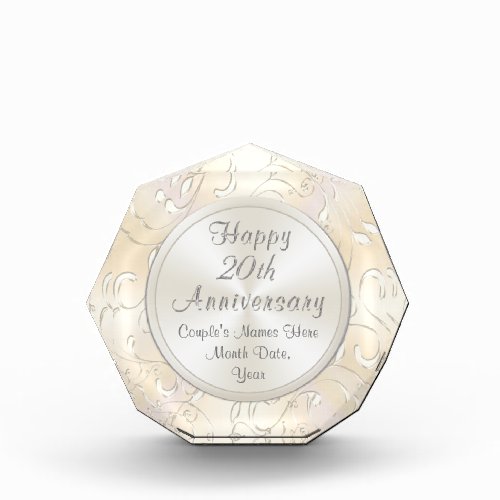 20th Wedding Anniversary Gift for Wife Personalize