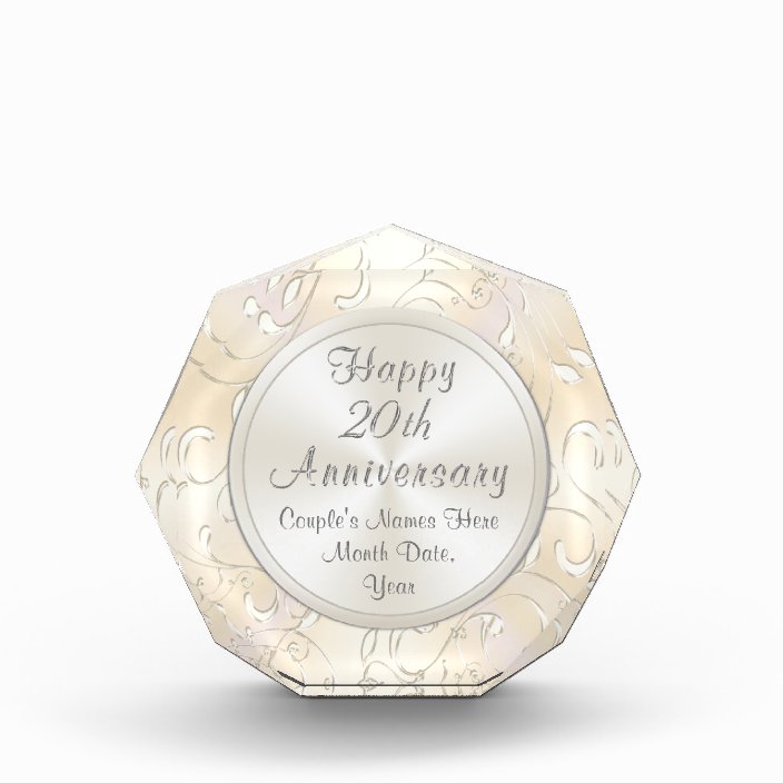 20th Wedding Anniversary Gift For Wife Personalize Zazzle Com