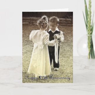 20th Wedding Anniversary Happy Anniversary Card
