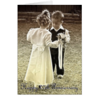 20th Wedding Anniversary Happy Anniversary Card
