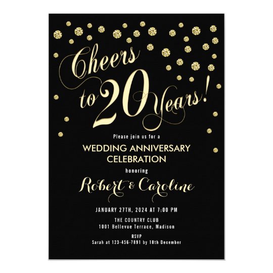 20Th Wedding Anniversary Party Invitations 7