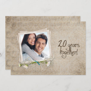 20th Wedding Anniversary Open House Invitation