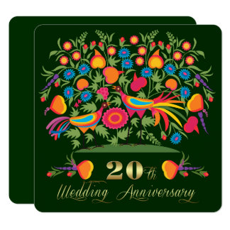 20th Wedding Anniversary Party Invitations