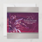 20th Wedding Anniversary Party Invitations (Front)