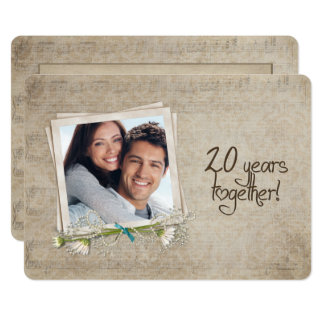 20th Wedding Anniversary Vow Renewal Invitation