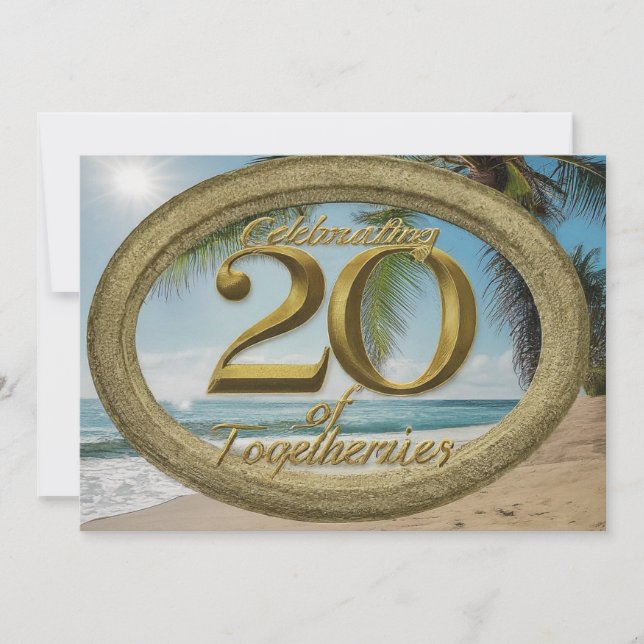 20th Wedding Anniversay Invitation (Front)