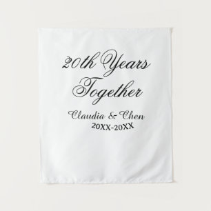 20th Years together anniversary name date year sim Tapestry