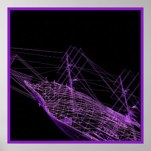 20x20 Pirate Ship Wall Art