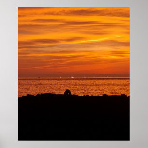 20x24 Jeju Island Sunset Korea Photo Print