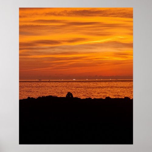 20x24 Jeju Island Sunset Korea Photo Print