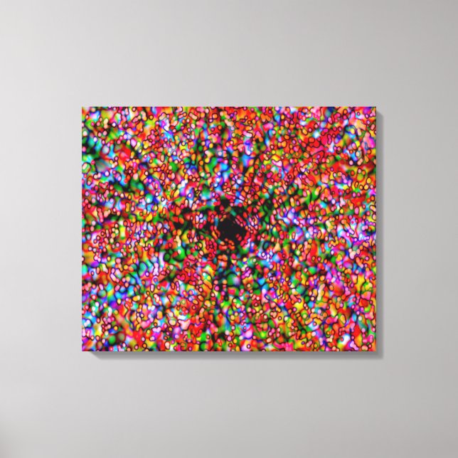 20x24 Wormhole Bubbles Wrapped Canvas Print (Front)