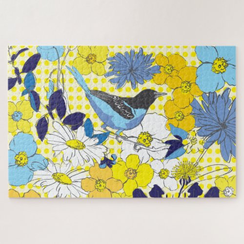 20x30 Bluebird Puzzle for Colorblind People
