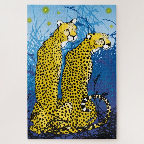 20x30 Cheetah Pair Puzzle for Colorblind People