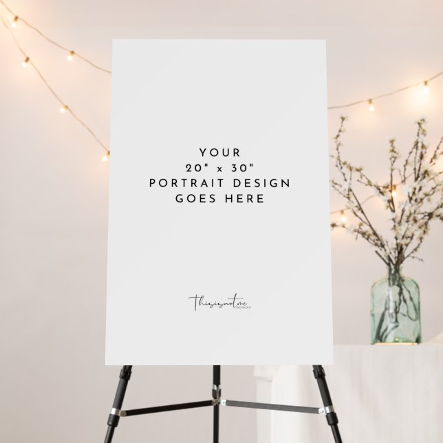 20x30" Foam Core Sign Template (In Situ (Stand))