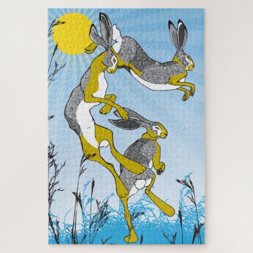 20x30 Mad March Hares Puzzle for Colorblind People
