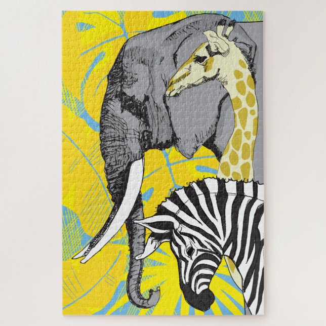 20x30 Safari Puzzle for Colorblind People (Vertical)