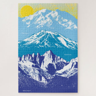20x30 West USA Peaks Puzzle for Colorblind People