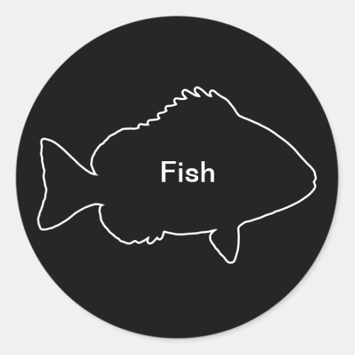 20x Stickers Meal Choice Fish