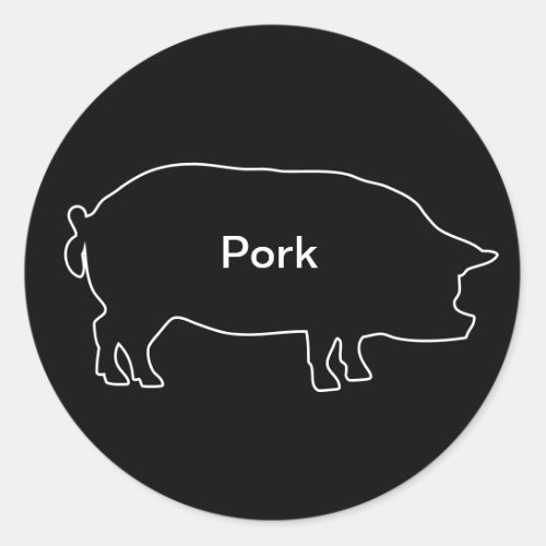 20x Stickers Meal Choice Pork