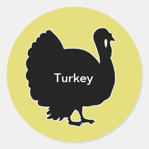 20x Stickers Meal Choice Turkey