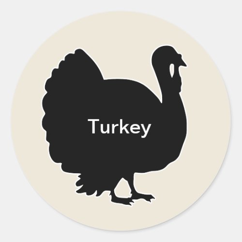 20x Stickers Meal Choice Turkey