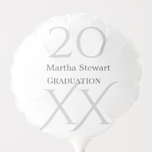 20XX bold le graduation name congrats school year Balloon