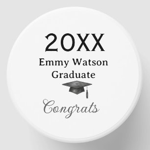 20XX bold letter congrats graduation name heart si Mini Candle Favors