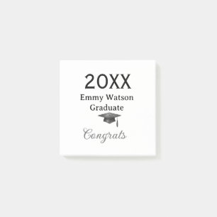 20XX bold letter congrats graduation name heart si Post-it Notes