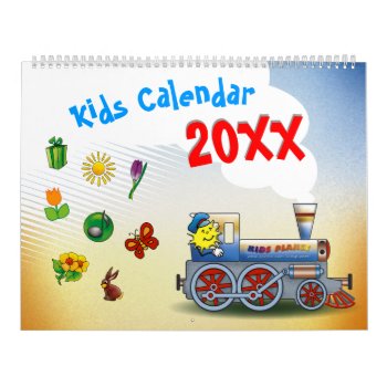 20xx - Colorful Kids Calendar by Kidsplanet at Zazzle