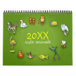20xx | Cute Cartoon Animals Calendar at Zazzle