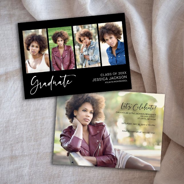 20XX Graduate Multi-Photo Open House Invitation (Creator Uploaded)