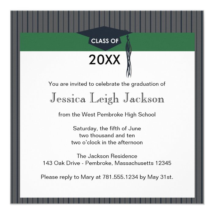 20xx Graduation Invitation   Personalize