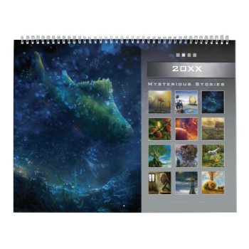 20xx Mysterious Stories (2) - Huge Wall Calendar by Houk at Zazzle