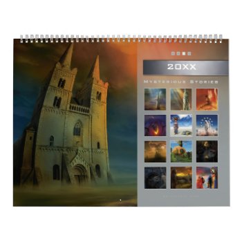 20xx Mysterious Stories (3) - Huge Wall Calendar by Houk at Zazzle