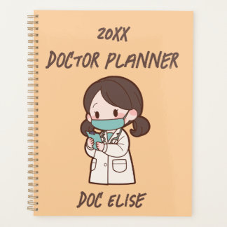 20XX New Year Cute Doctor Name Photo Planner