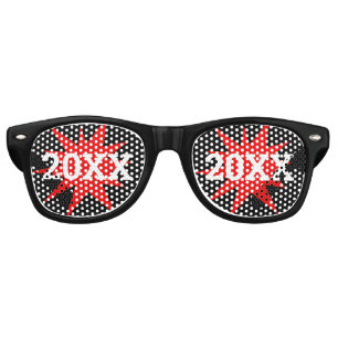 20XX NEW YEAR retro Shades / Fun Party Sunglasses