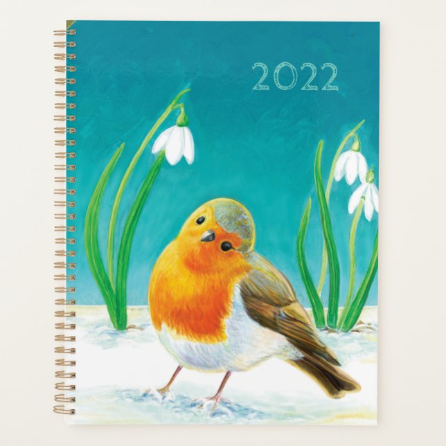 20XX Red Robin Illustration  Planner (Front)