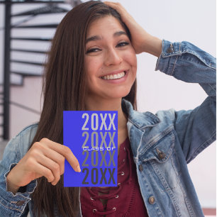 20XX Royal Blue Graduation Party Invitations