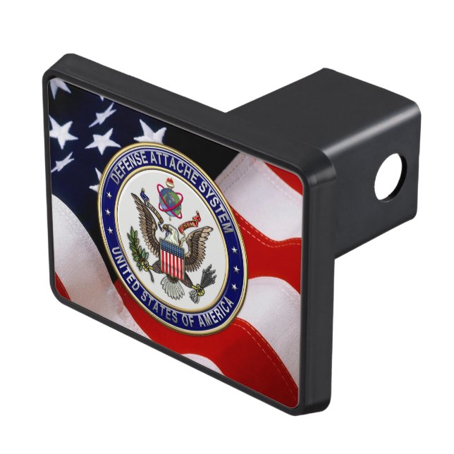 [210] U.S. Defense Attaché System (DAS) Emblem [3D Trailer Hitch Cover (Top Right)