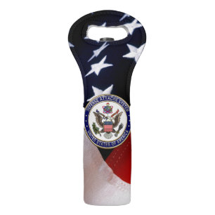 [210] U.S. Defense Attaché System (DAS) Emblem [3D Wine Bag